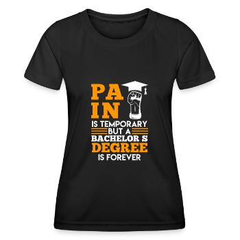 Le baccalauréat est pour toujours le baccalauréat - T-shirt sport Femme - noir - Devant - AI Model Female 172 light (172cm)