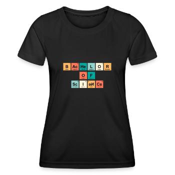 Baccalauréat ès sciences 2022 Baccalauréat - T-shirt sport Femme - noir - Devant - AI Model Female 172 light (172cm)