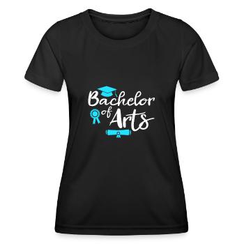 Baccalauréat ès arts Baccalauréat ès arts - T-shirt sport Femme - noir - Devant - AI Model Female 172 light (172cm)