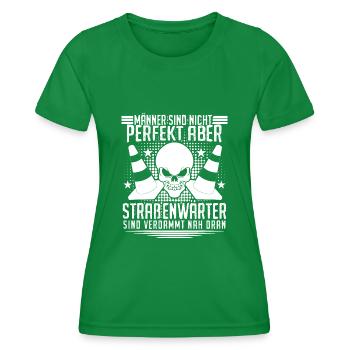Straßenwärter lustig Straßenmeisterei - Frauen Funktions-T-Shirt - Kelly Green - Vorne - AI Model Female 172 dark (172cm)