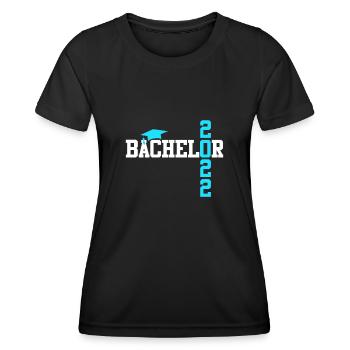 Baccalauréat 2022 - T-shirt sport Femme - noir - Devant - AI Model Female 172 light (172cm)