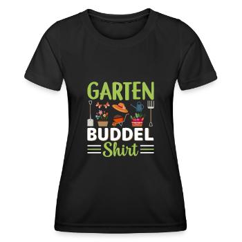 Garten Gemüse Schrebergarten - Frauen Funktions-T-Shirt - Schwarz - Vorne - AI Model Female 172 light (172cm)