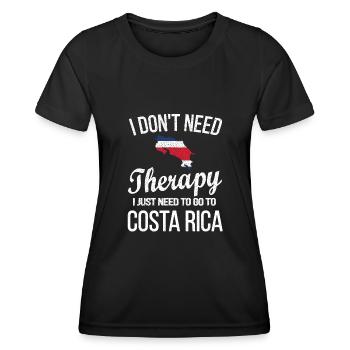 Costa Rica Costa-Ricaner Costa Rica Herkunft - Frauen Funktions-T-Shirt - Schwarz - Vorne - AI Model Female 172 light (172cm)