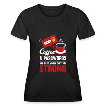 Sécurité informatique Analyste informatique Cybersécurité Cadeau - T-shirt sport Femme - noir - Devant - AI Model Female 172 light (172cm)