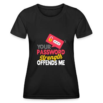 IT Sicherheit Computerfreak Cybersecurity Geschenk - Frauen Funktions-T-Shirt - Schwarz - Vorne - AI Model Female 172 light (172cm)