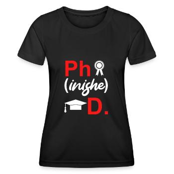 Disputation 2022 Thèse de doctorat - T-shirt sport Femme - noir - Devant - AI Model Female 172 light (172cm)