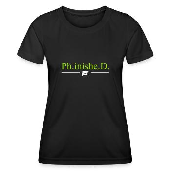 Docteur 2022 Doctorat Doctorat Thèse de doctorat - T-shirt sport Femme - noir - Devant - AI Model Female 172 light (172cm)