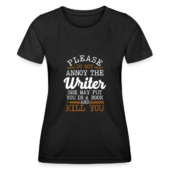 Writing Novel Writer & Published - Frauen Funktions-T-Shirt - Schwarz - Vorne - AI Model Female 172 light (172cm)