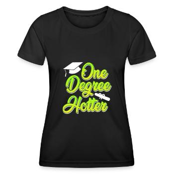Un degré plus chaud Master Bachelor 2022 - T-shirt sport Femme - noir - Devant - AI Model Female 172 light (172cm)