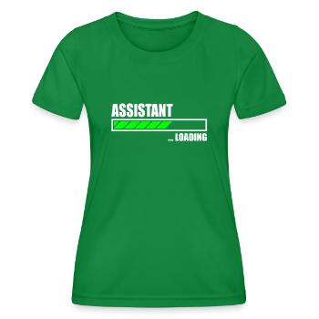 Assistant Loading Bar - Women's Functional T-Shirt - kelly green - Front - AI Model Female 172 dark (172cm)