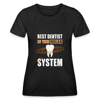 Dentiste Dentiste Dentiste - T-shirt sport Femme - noir - Devant - AI Model Female 172 light (172cm)