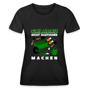 Galabau Gartenbau Werkzeug Galabauer - Frauen Funktions-T-Shirt - Schwarz - Vorne - AI Model Female 172 light (172cm)