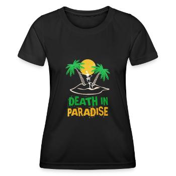 Death in Paradise motiv - geschenkidee - Frauen Funktions-T-Shirt - Schwarz - Vorne - AI Model Female 172 light (172cm)