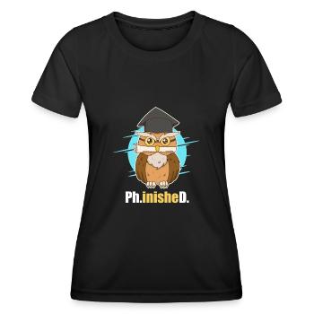 Disputation Doctor 2022 Doctorat - T-shirt sport Femme - noir - Devant - AI Model Female 172 light (172cm)