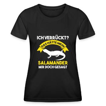 Salamander - Frauen Funktions-T-Shirt - Schwarz - Vorne - AI Model Female 172 light (172cm)