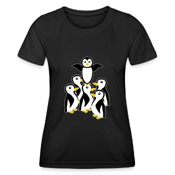 Penguin Penguins - Women's Functional T-Shirt - black - Front - AI Model Female 172 light (172cm)