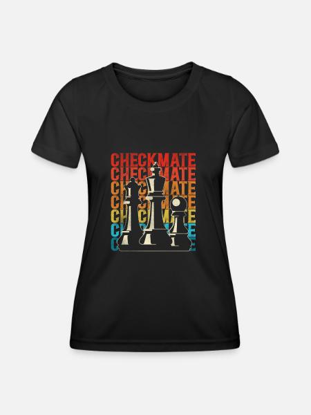 Chess Player Chess Piece Vintage - Women's Functional T-Shirt - black