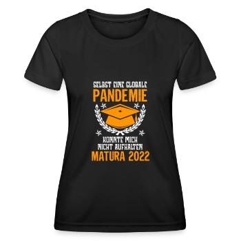 Matura 2022 Pandemie konnte mich nicht stoppen - Frauen Funktions-T-Shirt - Schwarz - Vorne - AI Model Female 172 light (172cm)