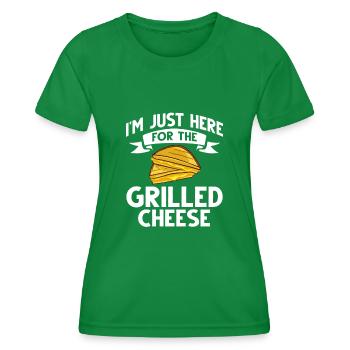 Grilled Cheese Toast Sandwich Maker Toaster - Women's Functional T-Shirt - kelly green - Front - AI Model Female 172 dark (172cm)