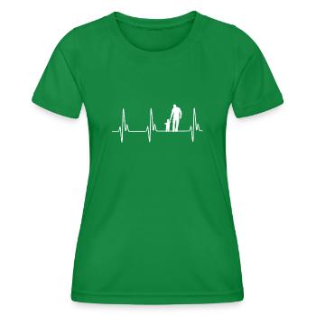 My Heart Beats For Fathers - Frauen Funktions-T-Shirt - Kelly Green - Vorne - AI Model Female 172 dark (172cm)