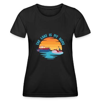 Jetski Jet Ski Motoneige - T-shirt sport Femme - noir - Devant - AI Model Female 172 light (172cm)