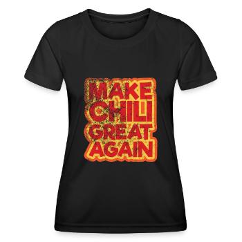 Great Chili - Frauen Funktions-T-Shirt - Schwarz - Vorne - AI Model Female 172 light (172cm)