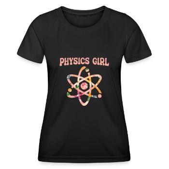 Physik Physiker - Frauen Funktions-T-Shirt - Schwarz - Vorne - AI Model Female 172 light (172cm)