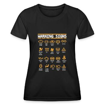 Automechaniker, Automechaniker, Garagenarbeiter - Frauen Funktions-T-Shirt - Schwarz - Vorne - AI Model Female 172 light (172cm)