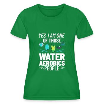AquaGym Aquafitness Aqua Training Aqua - T-shirt sport Femme - vert - Devant - AI Model Female 172 dark (172cm)