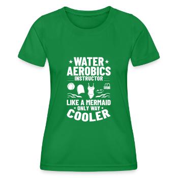 AquaGym Aquafitness Aqua Training Aqua - T-shirt sport Femme - vert - Devant - AI Model Female 172 dark (172cm)