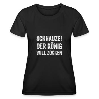 Gaming Gaming Gaming GamingGaming Gaming - Frauen Funktions-T-Shirt - Schwarz - Vorne - AI Model Female 172 light (172cm)