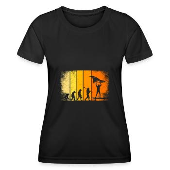 Wing Surfer Wing Foiler Evolution Wing Foil - T-shirt sport Femme - noir - Devant - AI Model Female 172 light (172cm)