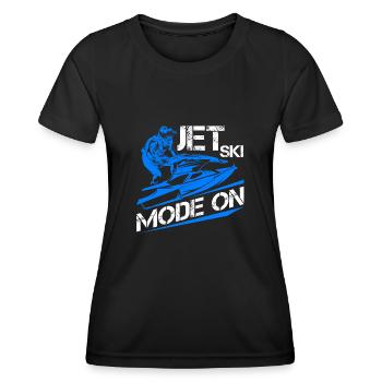 Jetski Jet Ski Motorschlitten - Frauen Funktions-T-Shirt - Schwarz - Vorne - AI Model Female 172 light (172cm)