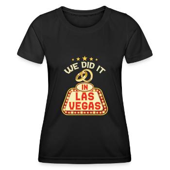 Las Vegas Hochzeit - Frauen Funktions-T-Shirt - Schwarz - Vorne - AI Model Female 172 light (172cm)