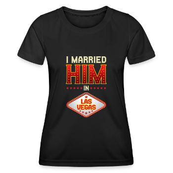 Las Vegas Hochzeit - Frauen Funktions-T-Shirt - Schwarz - Vorne - AI Model Female 172 light (172cm)