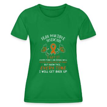 Sensibilisation à la sclérose en plaques. - T-shirt sport Femme - vert - Devant - AI Model Female 172 dark (172cm)
