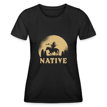 Indian - Women's Functional T-Shirt - black - Front - AI Model Female 172 light (172cm)