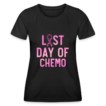 Letzter Tag Der Chemo, Krebsbewusstsein - Frauen Funktions-T-Shirt - Schwarz - Vorne - AI Model Female 172 light (172cm)