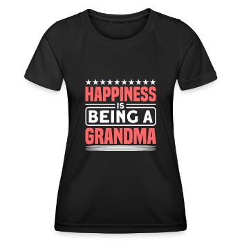Grand-mère Grand-mère Grand-mère Cadeau - T-shirt sport Femme - noir - Devant - AI Model Female 172 light (172cm)