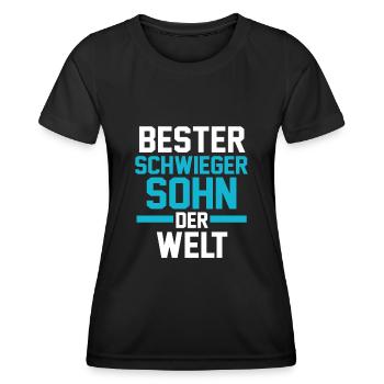 Bester Schwiegersohn - Frauen Funktions-T-Shirt - Schwarz - Vorne - AI Model Female 172 light (172cm)