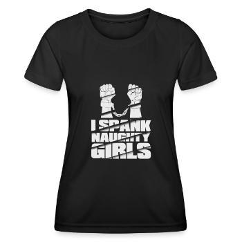 BDSM Sadomaso - T-shirt sport Femme - noir - Devant - AI Model Female 172 light (172cm)