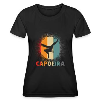 Capoeira retro martial arts - Women's Functional T-Shirt - black - Front - AI Model Female 172 light (172cm)