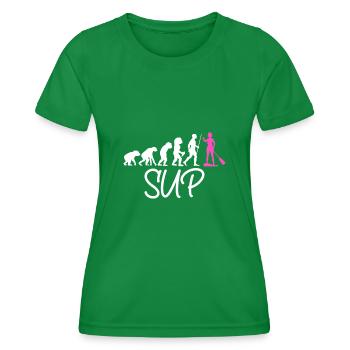 Stand Up Paddling Paddle Board SUP Board Evolution - Frauen Funktions-T-Shirt - Kelly Green - Vorne - AI Model Female 172 dark (172cm)