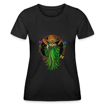 Weed Cowboy Stoner - Women's Functional T-Shirt - black - Front - AI Model Female 172 light (172cm)
