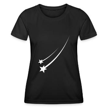 Sternschnuppe - Frauen Funktions-T-Shirt - Schwarz - Vorne - AI Model Female 172 light (172cm)