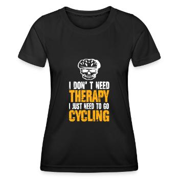 Coureur - T-shirt sport Femme - noir - Devant - AI Model Female 172 light (172cm)