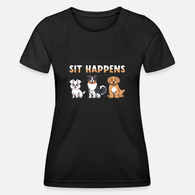 Dog Agility - Women's Functional T-Shirt - black