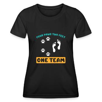 Dog Agility - Women's Functional T-Shirt - black - Front - AI Model Female 172 light (172cm)