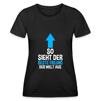Bester Freund - Frauen Funktions-T-Shirt - Schwarz - Vorne - AI Model Female 172 light (172cm)
