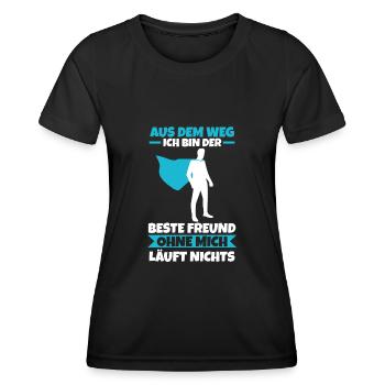 Bester Freund - Frauen Funktions-T-Shirt - Schwarz - Vorne - AI Model Female 172 light (172cm)
